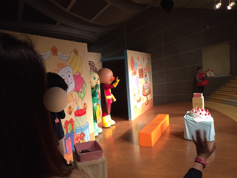 アンパンマンミュージアムお誕生日会の様子