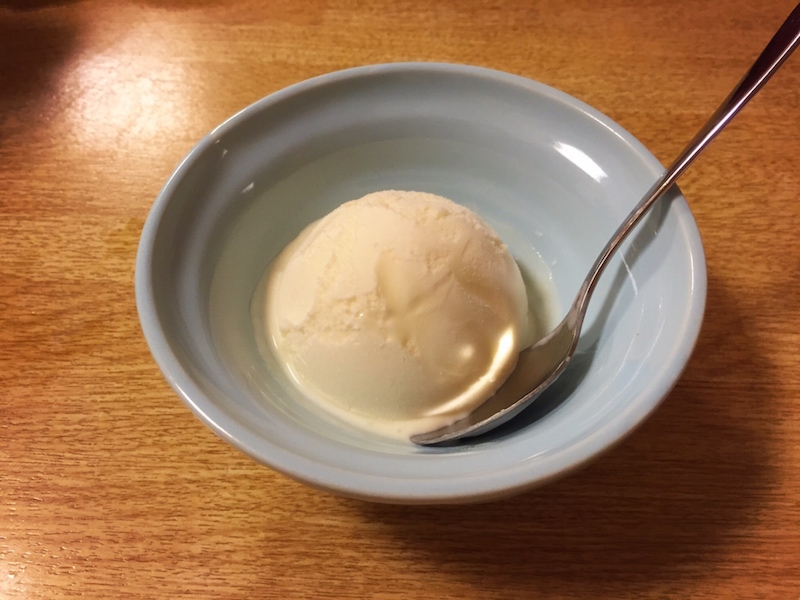 阿部の会席料理(アイスクリーム)